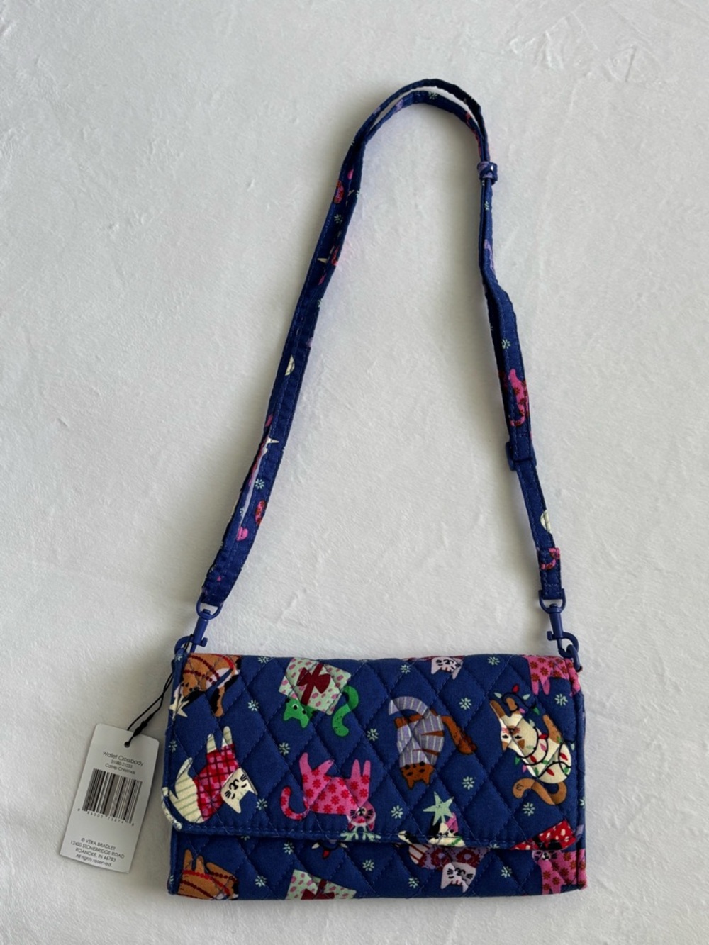Vera Bradley Catnip Christmas Wallet Crossbody NWT - Picture 2 of 14